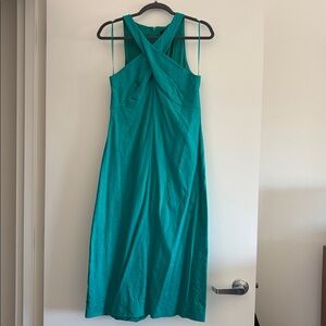Banana Republic Vibrant Teal Linen Dress